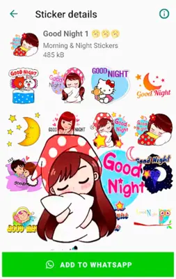 Good Morning Stickers android App screenshot 1