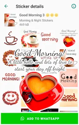 Good Morning Stickers android App screenshot 5